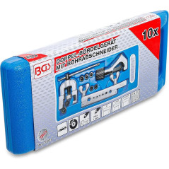 Presse à Collets Doubles avec Coupe-Tubes - 10 Pièces - Acier Robuste - Précision et Polyvalence - BGS