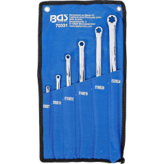 Jeu de Clés à Oeil Doubles Profil E Extra L. - 6 pcs E6xE7 à E22xE24, Acier Résistant et Précision Professionnelle - D-Work