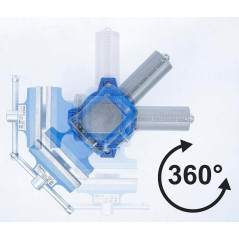 Étau Parallèle 100 mm - Rotation 360° - Précision et Polyvalence - BGS
