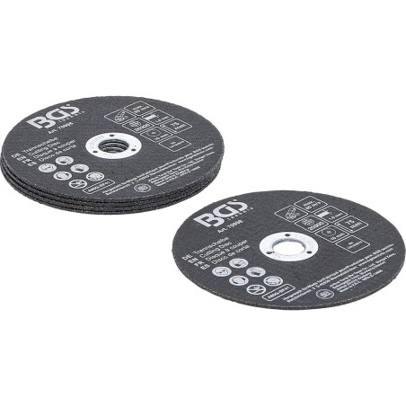 Jeu de 5 Disques à Couper D.75 x 1,0 x 10 mm - Coupe Précise et Durable, Pro, Acier Inoxydable - D-Work