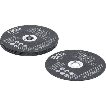 Jeu de 5 Disques à Couper Ø75x1,0x10 mm - Acier Inoxydable - Coupe Précise et Durable - BGS