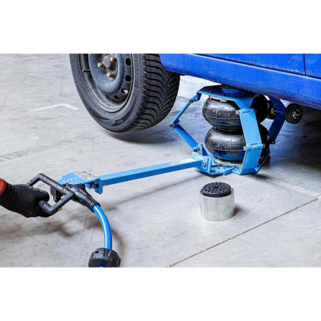 Cric à Soufflet Pneumatique Mobile - Maxi 410 mm, 2000 kg - Robuste et Pratique pour Levage Facile - BGS