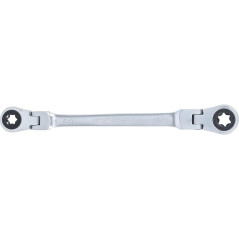 Double Clé Annulaire à Cliquet Pliable E10 x E12 - Têtes Polygonales Profil E - Précision et Maniabilité - BGS