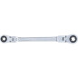 Double Clé Annulaire à Cliquet Pliable E10 x E12 - Têtes Polygonales Profil E - Précision et Maniabilité - BGS