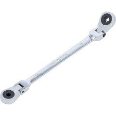 Double Clé Annulaire à Cliquet Pliable E6 x E8 - Têtes Polygonales Profil E - Précision et Maniabilité - BGS