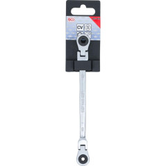 Double Clé Annulaire à Cliquet Pliable E6 x E8 - Têtes Polygonales Profil E - Précision et Maniabilité - BGS