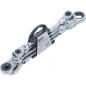 Double Clé Annulaire à Cliquet Pliable E6 x E8 - Têtes Polygonales Profil E - Précision et Maniabilité - BGS