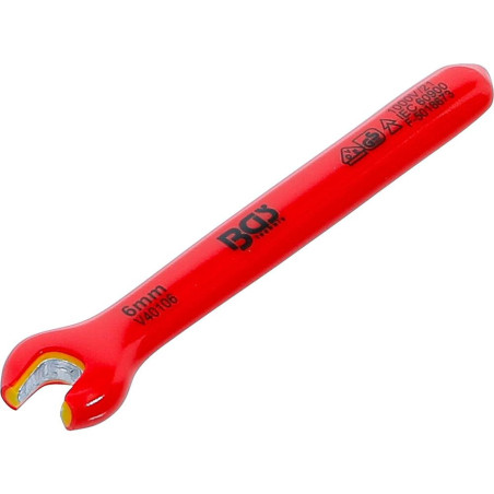 Clé à Fourche VDE 6 mm (Isolation Sécurisée), Acier, Pro, 1000 V - D-Work