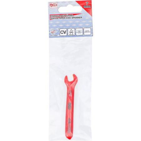 Clé à Fourche VDE 7 mm - Isolation Sécurisée - - BGS