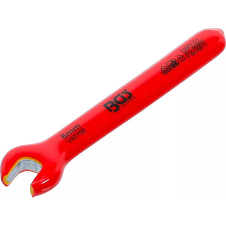 Clé à Fourche VDE 8 mm - Isolation Électrique Sécurisée - BGS