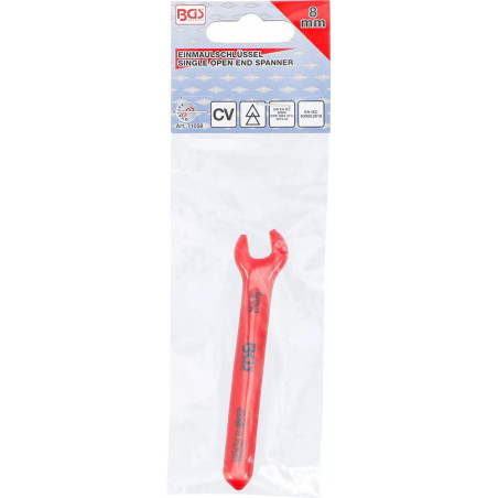 Clé à Fourche VDE 8 mm - Isolation Électrique Sécurisée - BGS