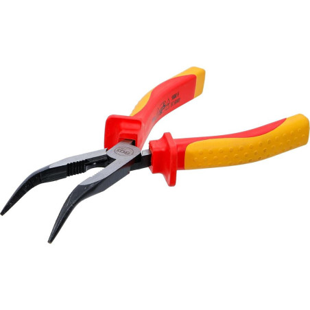 Pince Téléphone VDE Coudée 200 mm - Acier, Isolation VDE - Sécurité et Précision - BGS
