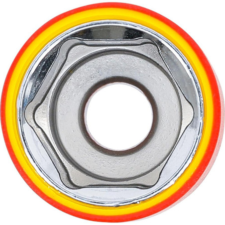 Douille pour Clé VDE 1/2 24 mm - Six Pans, Isolation VDE - Sécurité et Précision, Acier, Pro, 1000 V - D-Work