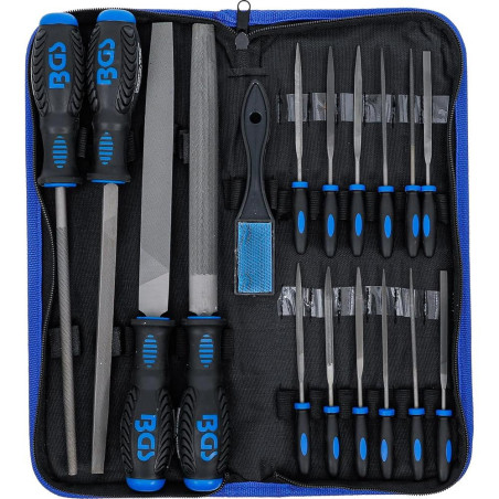Jeu de Limes d'Atelier et Limes Aiguilles 17 pcs - Pro - Acier, Précision et Polyvalence - D-Work