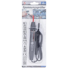 Testeur de Tension 6-380 V - Compact 9,7x2,9x26,3 cm - Précision et Sécurité - - BGS