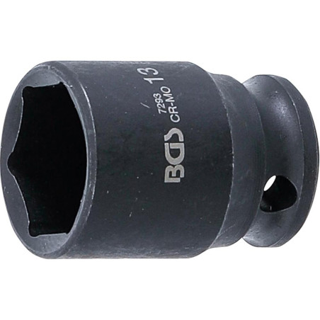 Douille à Choc Six Pans 1/4 13 mm - Acier Résistant - Usage Professionnel et Précis - BGS