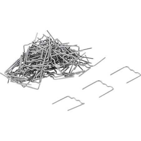 Jeu d’Agrafes de Réparation Plate 0,8 mm - 100 Pièces - Fixation Précise et Durable - BGS