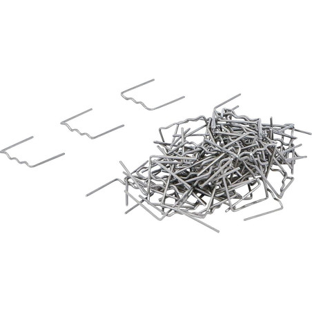 Jeu d’Agrafes de Réparation Plate 0,8 mm - 100 Pièces - Fixation Précise et Durable - BGS