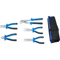 Jeu de Pinces 5 pcs - Pro, Acier, Précision et Robustesse - D-Work