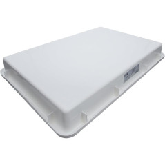 Bac Multifonctions avec Bec Verseur 42L - Blanc, 60.4x10.3x88.6 cm - Polypropylène Résistant - Pratique et Polyvalent - BGS