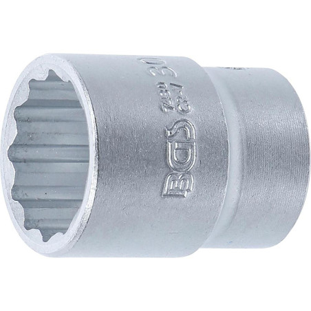 Douille pour Clé 20 mm (3/4 ) - Douze Pans, 30 mm - - Précision et Robustesse - BGS