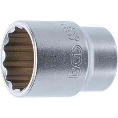 Douille pour Clé 20 mm (3/4) - Douze Pans, 32 mm - Robuste et Précise, Acier - D-Work
