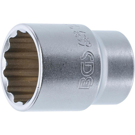 Douille pour Clé 20 mm (3/4) - Douze Pans, 32 mm - Robuste et Précise, Acier - D-Work