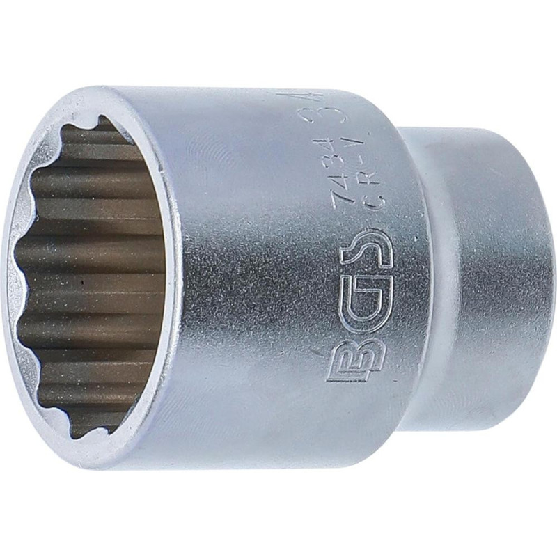 Douille pour Clé 20 mm (3/4 ) - Douze Pans, 34 mm - Robuste et Précise - BGS