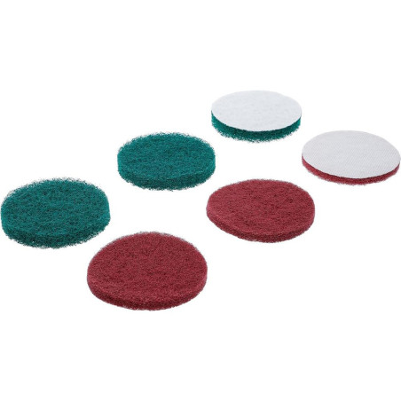 Jeu de Disques Abrasifs Nylon - 6 pcs - Compatible Art. 74367 - Polyvalence et Durabilité - D-Work