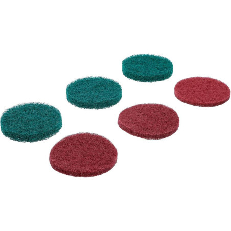 Jeu de Disques Abrasifs Nylon - 6 pcs - Compatible Art. 74367 - Polyvalence et Durabilité - BGS