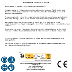 Embout pour Brosse Ø100 mm - Compatible Art. 74367 - Précision et Durabilité - BGS