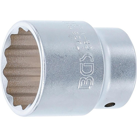 Douille pour Clé 20 mm (3/4 ) - 12 Pans, 38 mm - Acier Résistant et Précis - BGS