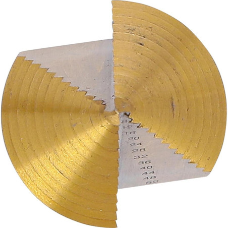 Foret Étagé 6-52 mm - Nitrure de Titane - Perçage Précis et Durable - BGS