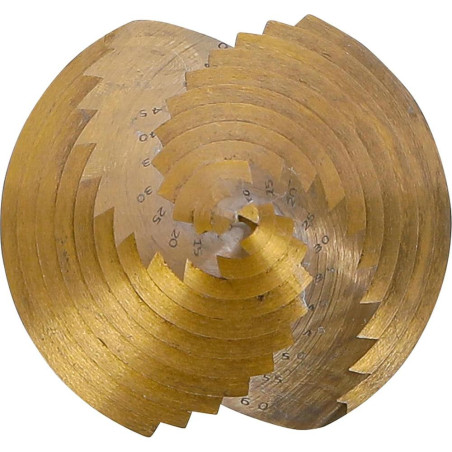 Foret Étagé Nitrure de Titane D.6-60 mm - Perçage Précis et Durable, Pro - D-Work