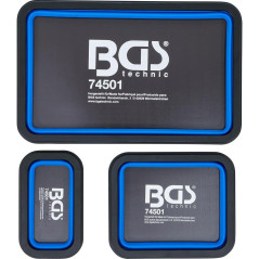 Jeu de Coupelles Magnétiques Silicone Pliable 3 Pièces - Pratique et Résistante - BGS