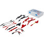 Assortiment de Câbles de Mesure et Accessoires pour Multimètre 15 pièces - Compatibles Pointes de Sondes - Précision et Po - BGS