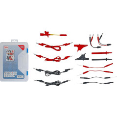 Assortiment de Câbles de Mesure et Accessoires pour Multimètre 15 pièces - Compatibles Pointes de Sondes - Précision et Po - BGS