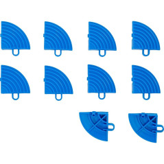 Kit d Éléments d Angle pour Carreaux 10 pcs - Plastique, Système de Clic - Installation Facile et Protection - BGS