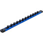 Rail de Support Aimanté pour 12 Douilles 10 mm (3/8 ) - Organisation et Accès Facile - BGS