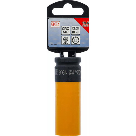 Douille à Choc 12,5 mm (1/2) - 19,5 mm, Protection Intégrée - Résistante et Sécurisée - BGS