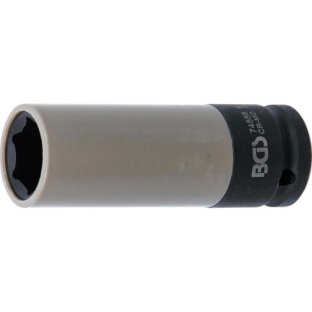 Douille à Choc 12,5 mm (1/2) - 18,5 mm, Protection Intégrée - Résistante et Sécurisée - BGS