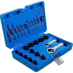 Jeu d Extracteurs de Vis et Casse-Écrous 26 pcs - Douilles à Profil Spiralé - Réparation Facile et Rapide - BGS