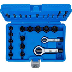 Jeu d Extracteurs de Vis et Casse-Écrous 26 pcs - Douilles à Profil Spiralé - Réparation Facile et Rapide - BGS