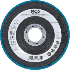 Disque à Polir D.115 mm - Oxyde d'Aluminium, Grain 240 - Finition Précise et Durable, Pro - D-Work