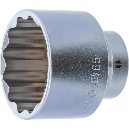 Douille pour Clé Douze Pans 20 mm - 65 mm - Acier Résistant - Usage Professionnel - BGS