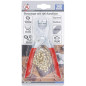 Pince à Œillets avec 100 Œillets Ronds 4,5 mm - Acier, Précision et Facilité d Utilisation - BGS