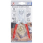 Pince à Œillets avec 100 Œillets Ronds 4,5 mm - Acier, Précision et Facilité d Utilisation - BGS
