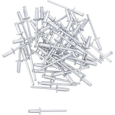 Assortiment de Rivets Pop Ø4 mm - 50 Pièces - Acier, Résistants et Pratiques - - BGS