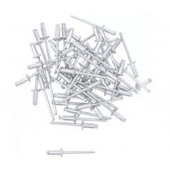 Assortiment de Rivets Pop Ø4 mm - 50 Pièces - Acier, Résistants et Pratiques - - BGS