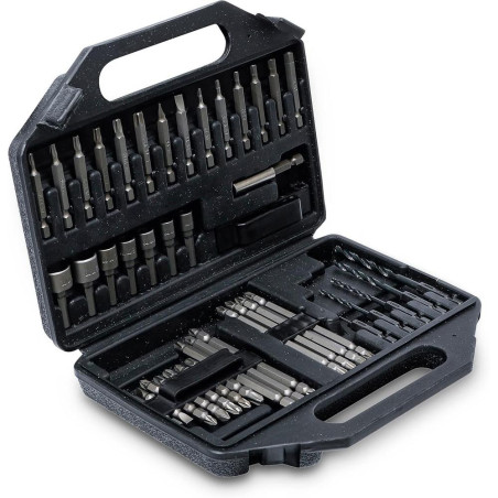 Jeu d Embouts pour Perceuse 6,3 mm (1/4) - 41 pcs - Acier, Résistants et Polyvalents - Pro - D-Work